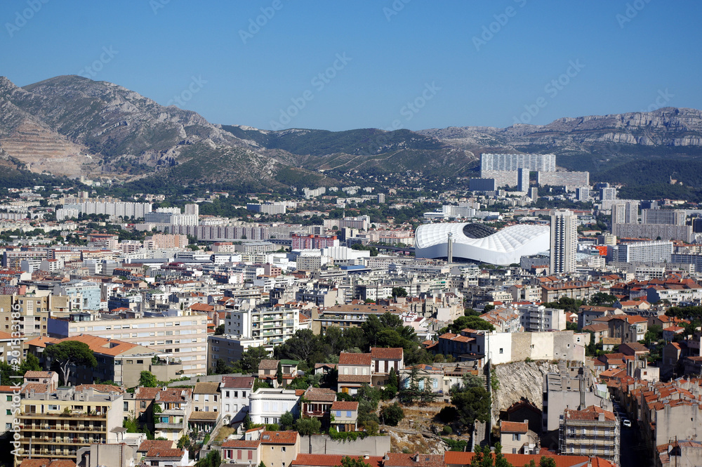 vue sur Marseille depuis Notre-dame-de-la-garde