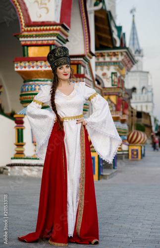 Girl in Russian costume