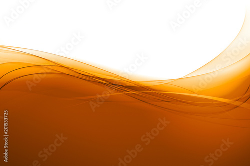 Fond lumineux et courbes ocre