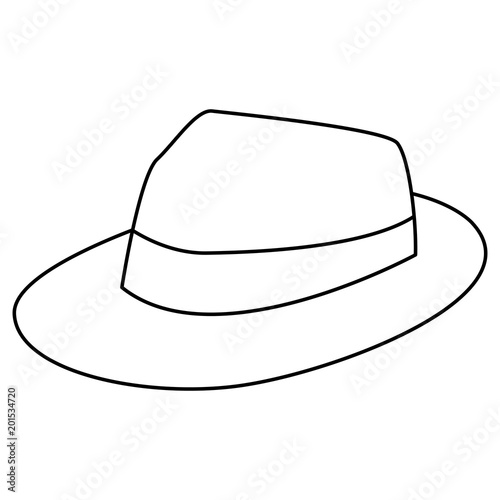 Summer hat isolated vector illustration graphic design