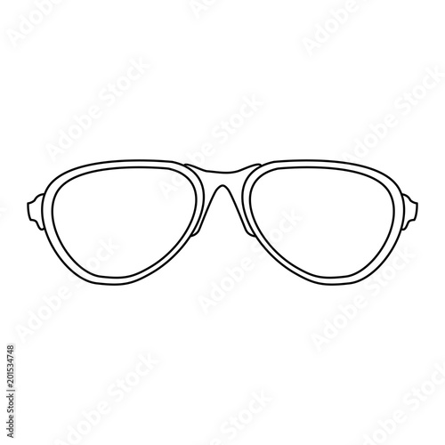 Sunglasses fashion isolated vector illustration graphic design