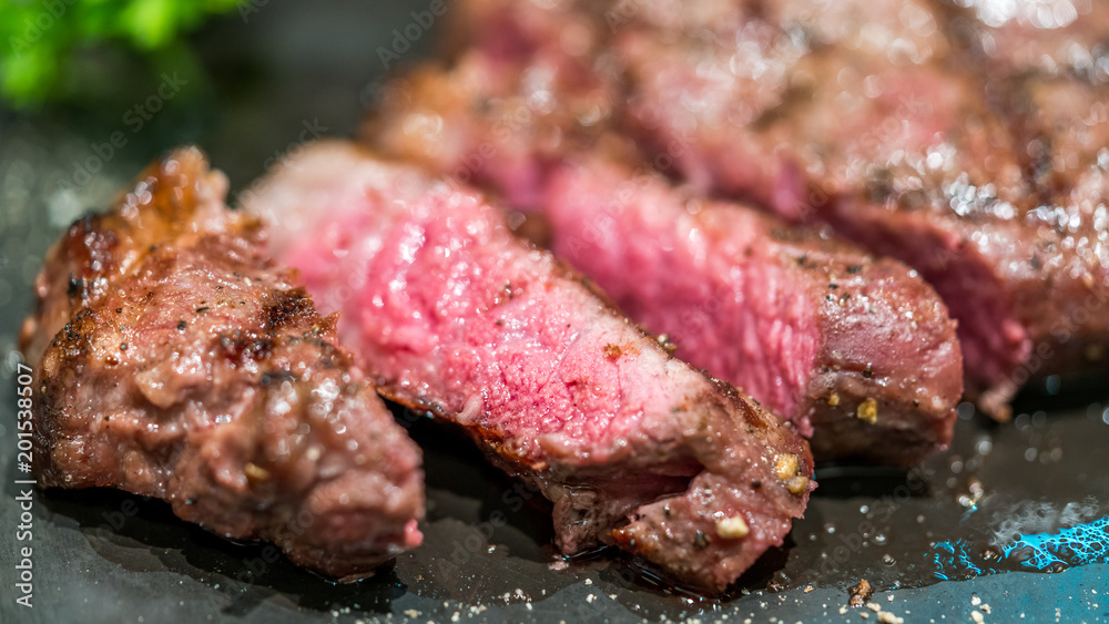 Grilled Medium Rare Meat Grilled Medium Rare Meat