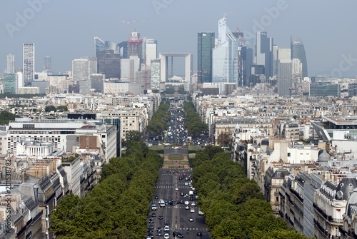 La Defense, Paris business district at the end of Avenue Charles de Gaulle. © Mark Manchester