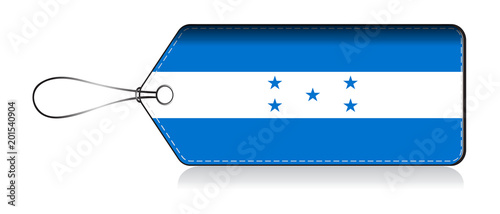 Honduran flag label, Made in Honduras