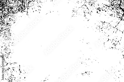 Obsolete texture of concrete wall. Distressed vector overlay for vintage effect.