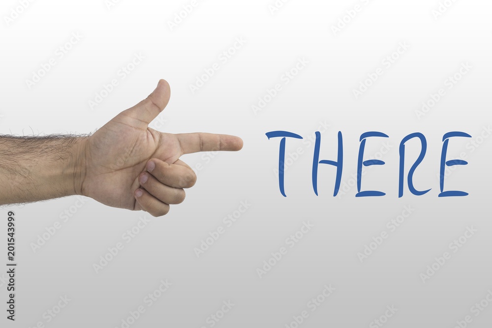 Hand gesture on white background. Aiming hand sign. Forefinger, pointing hand. The hand points to the right. hand shows with fingers number one. Hand gesture on white background. Aiming hand sign. Forefinger, pointing hand. The hand points to the right. hand shows with fingers number one.
