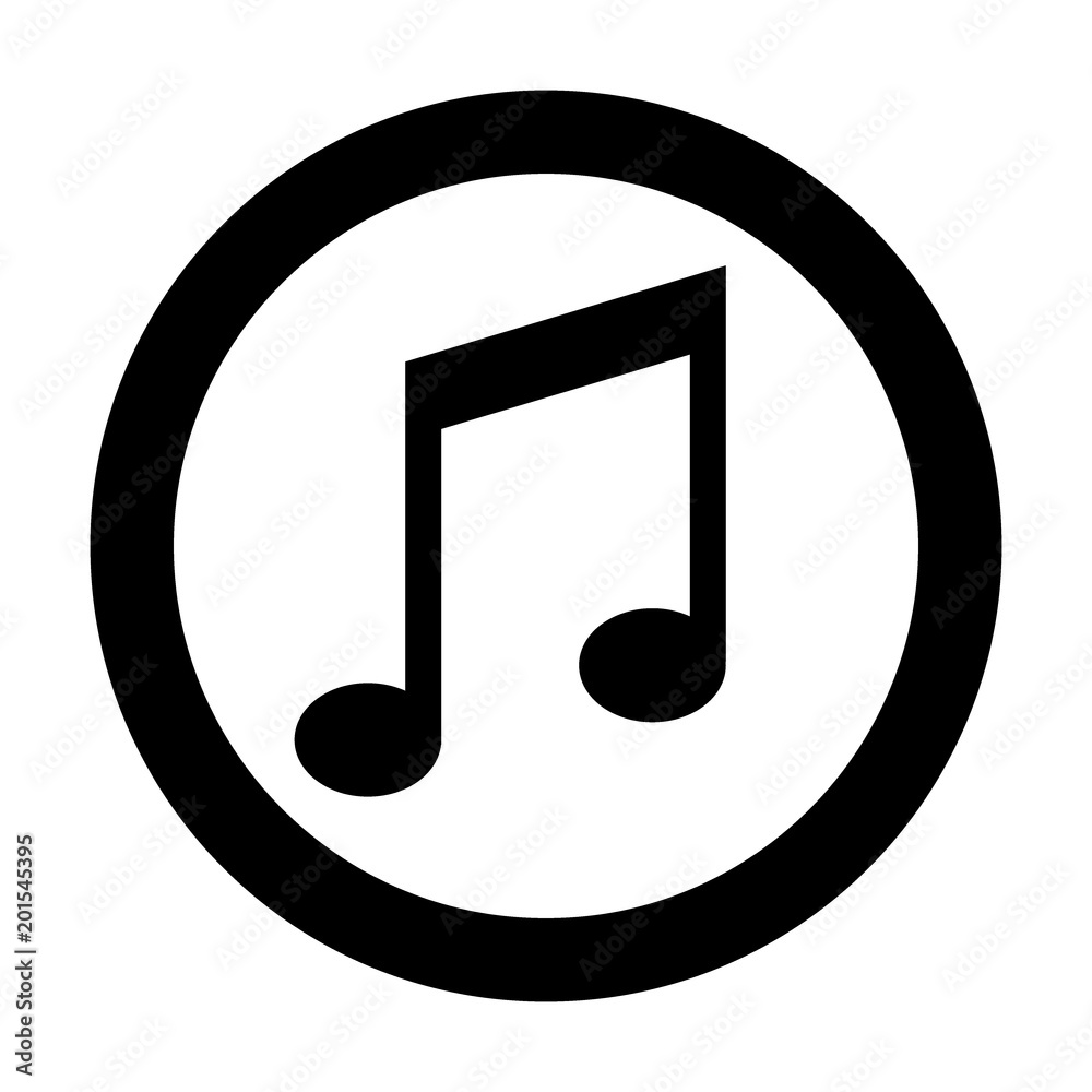 Vector music Icon note Vector music Icon note