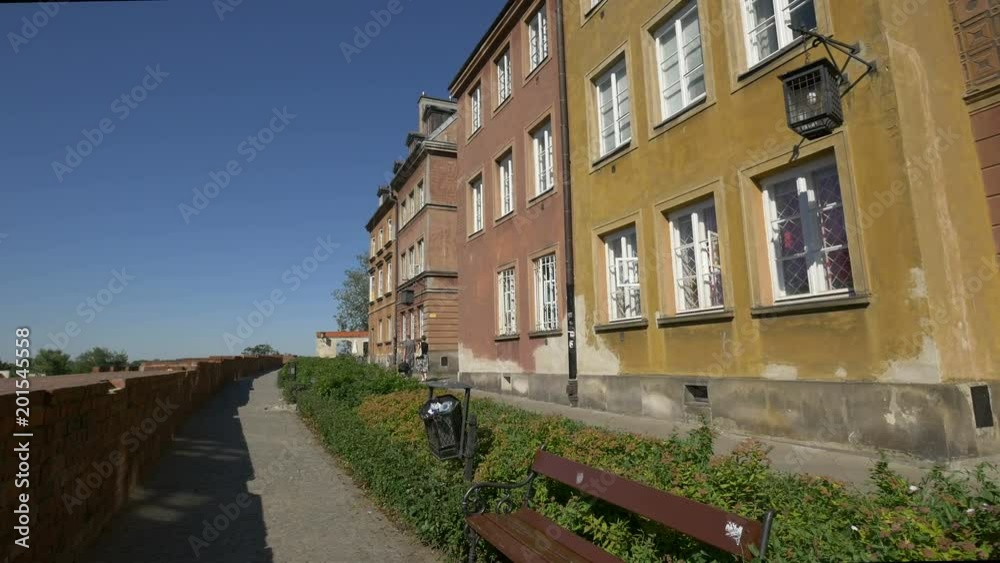 Buildings seen near the Jan Zachwatowicz interwalls, Warsaw