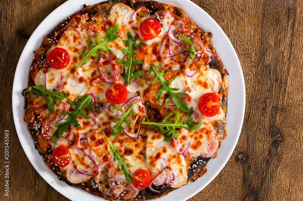 Pizza with ham Pizza with ham