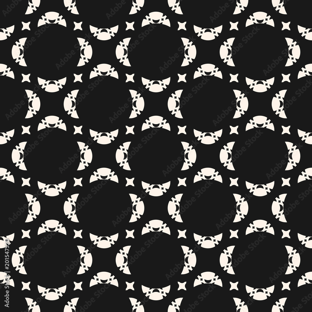 Vector seamless abstract geometric pattern. Delicate ornament with carved shapes Vector seamless abstract geometric pattern. Delicate ornament with carved shapes