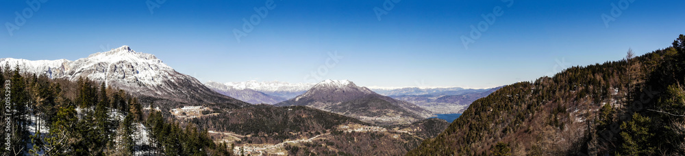 Overview of the Lavarone mountains, Trento - Italy