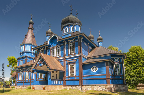 Orthodox church in Puchly (Puch-y) village north eastern Poland. photo