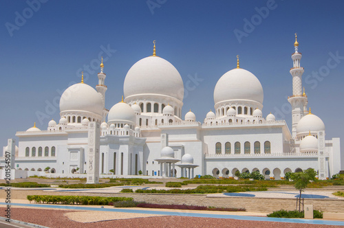 Sheikh Zayed Grand Mosque in Abu Dhabi, the capital city of United Arab Emirates.