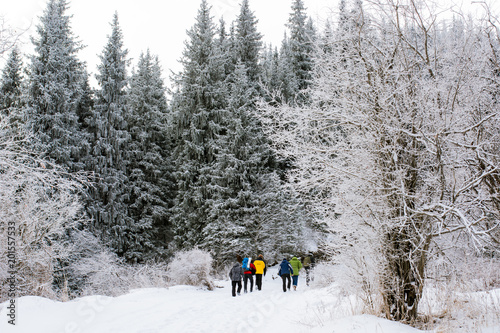 Winter hiking in Kazakhstan photo