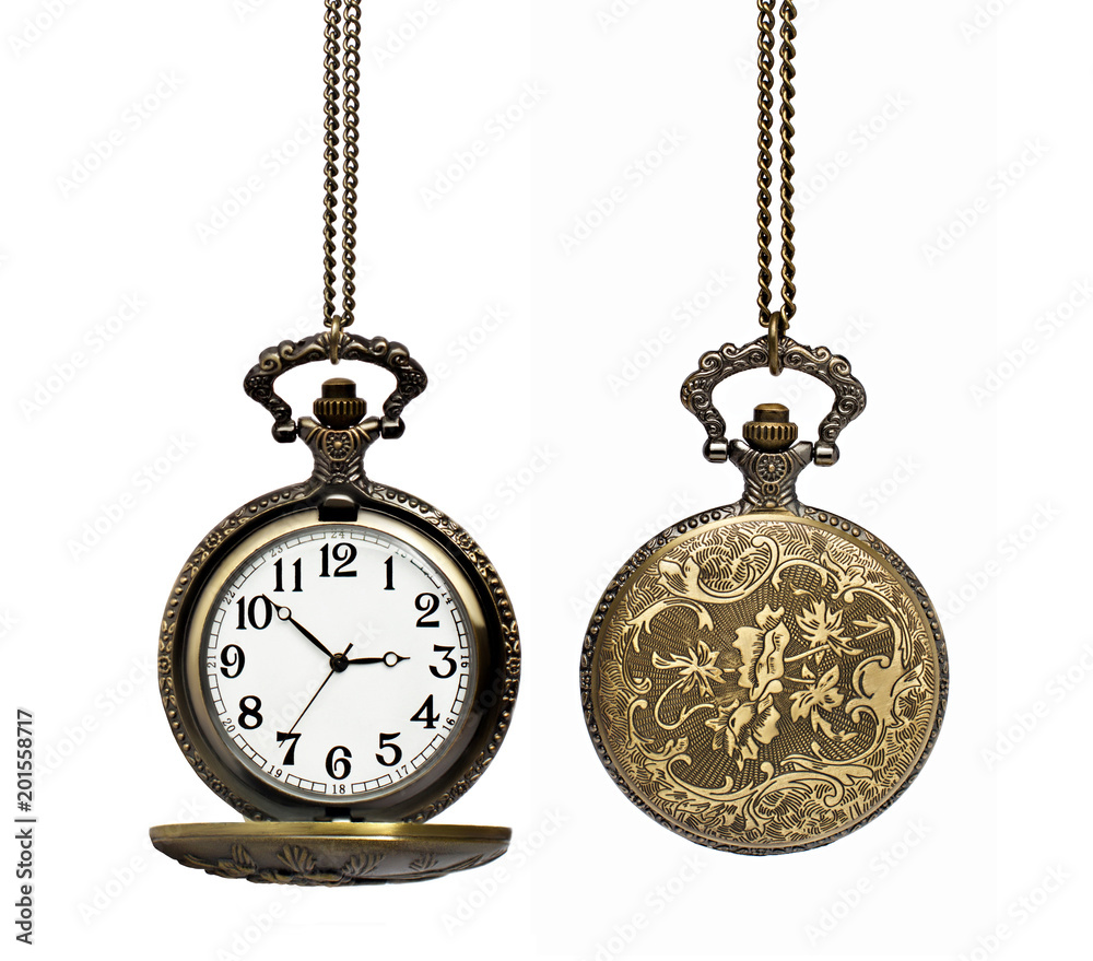 pocket watch isolated on white background pocket watch isolated on white background