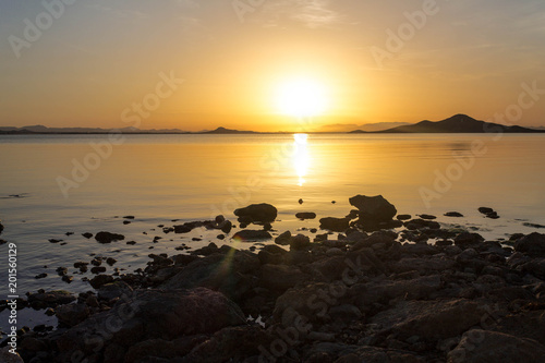 Sunset on the beach, sea  © Rubenmorgal