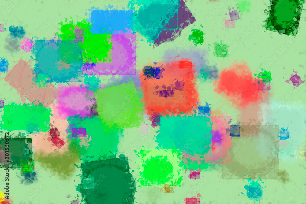 Random square & rectangle shape, digital generative art for web page. Canvas, surface, backdrop & abstract.