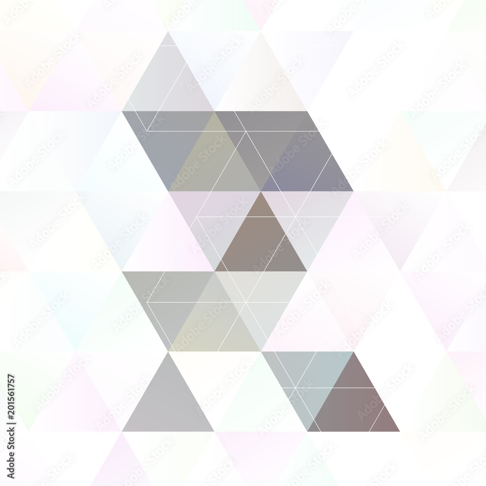 Fototapeta Scandinavian style abstract triangular art