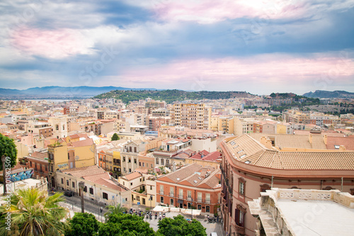 View of Cagliari, Sardinia, Italy.