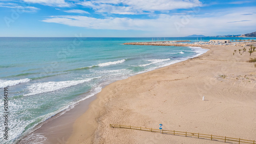 Spanich city of Miami Platja in spring day photo