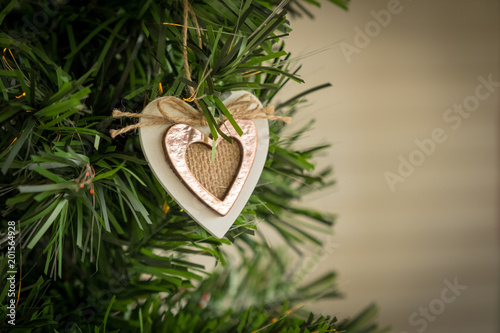 heart decoration on tree