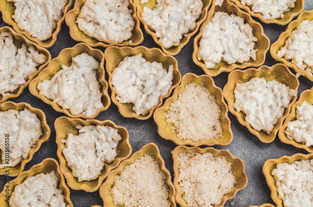 tray of cheese tartlets tray of cheese tartlets
