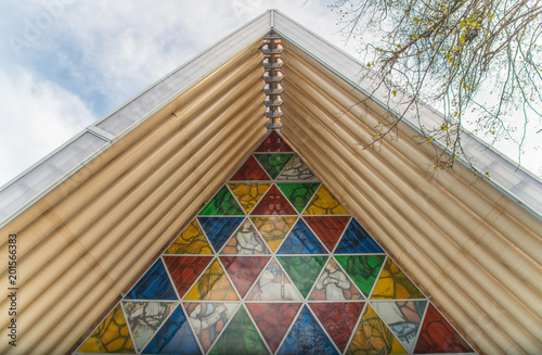 The Cardboard Cathedral in Christchurch, New Zealand, is the transitional pro-cathedral of the Anglican Diocese of Christchurch.