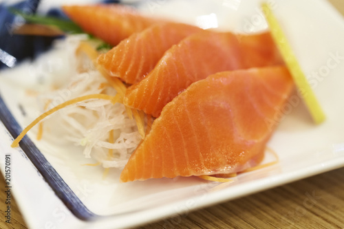 Japanese style seafood sushi