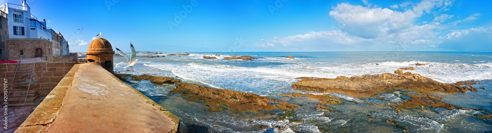 Panoramic view from Skala de la Ville in Essaouira