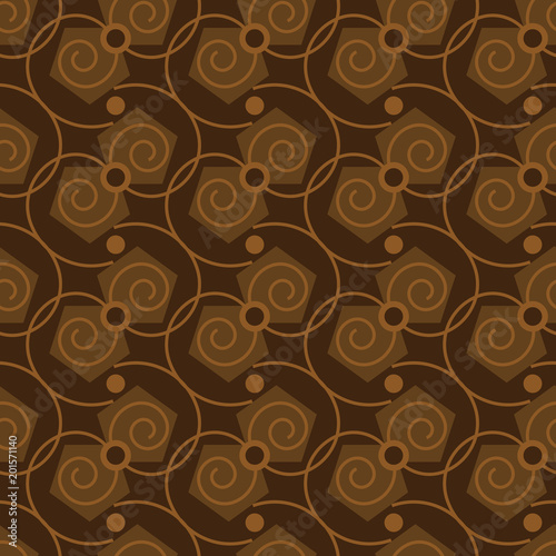 4138578 Seamless abstract pattern in coffee color.