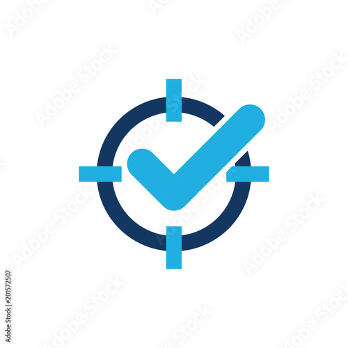 Check Target Logo Icon Design