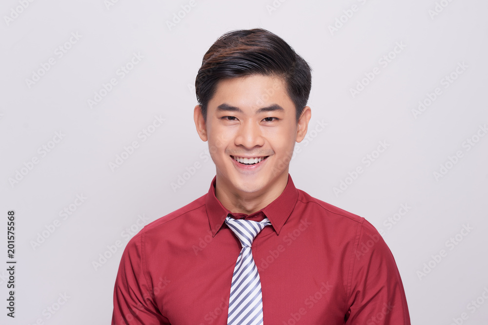 portrait of young asian man isolated on white background portrait of young asian man isolated on white background