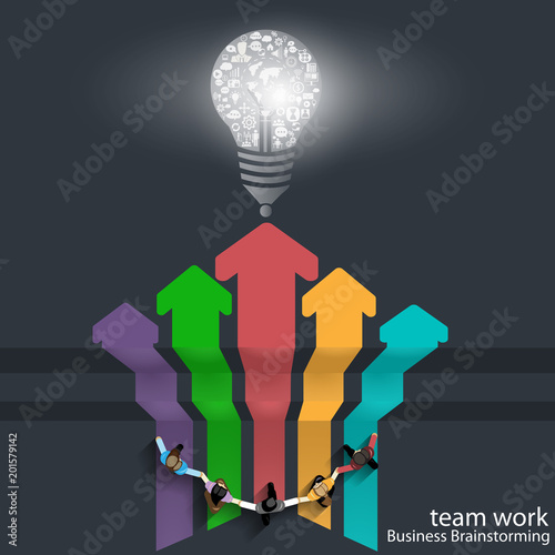 Vector Team work Business brainstorming