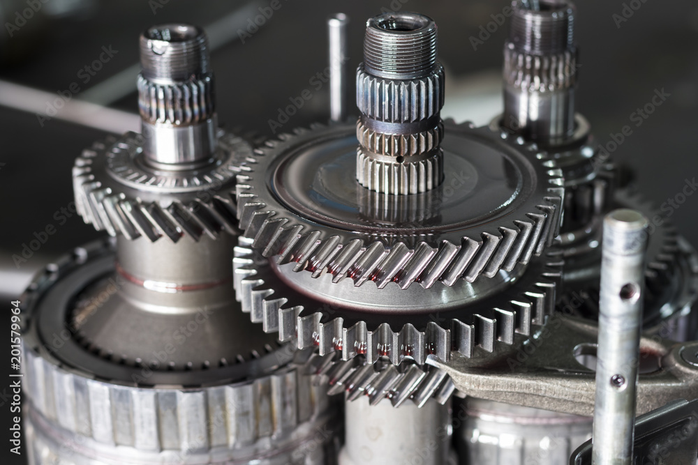 The Gear parts from car transmission The Gear parts from car transmission