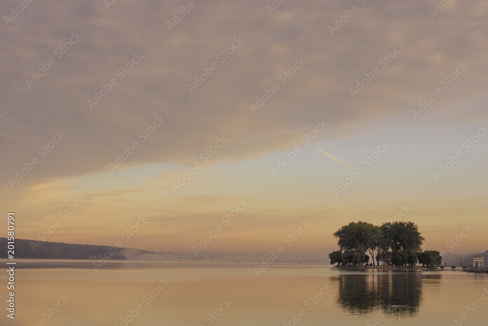 Beautiful landscape. Became the middle of the city Beautiful landscape. Became the middle of the city