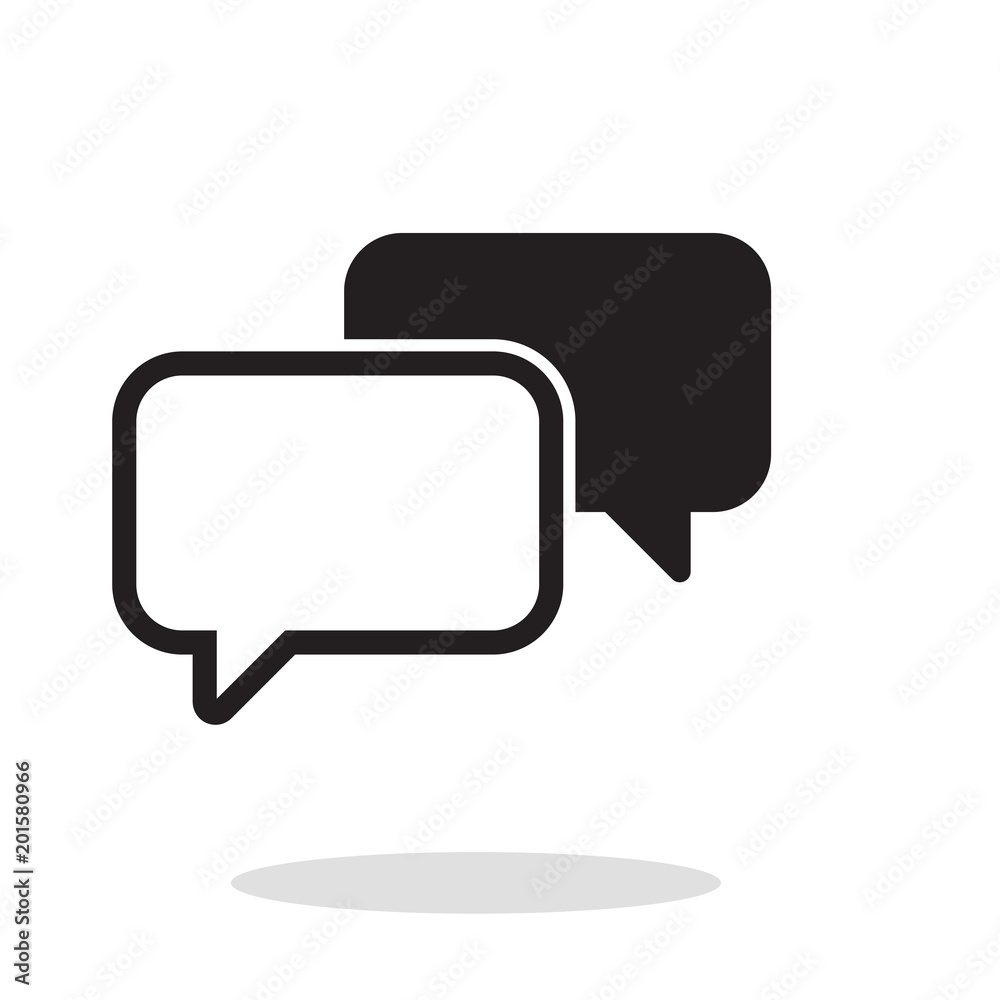 Chat bubble icon vector Chat bubble icon vector
