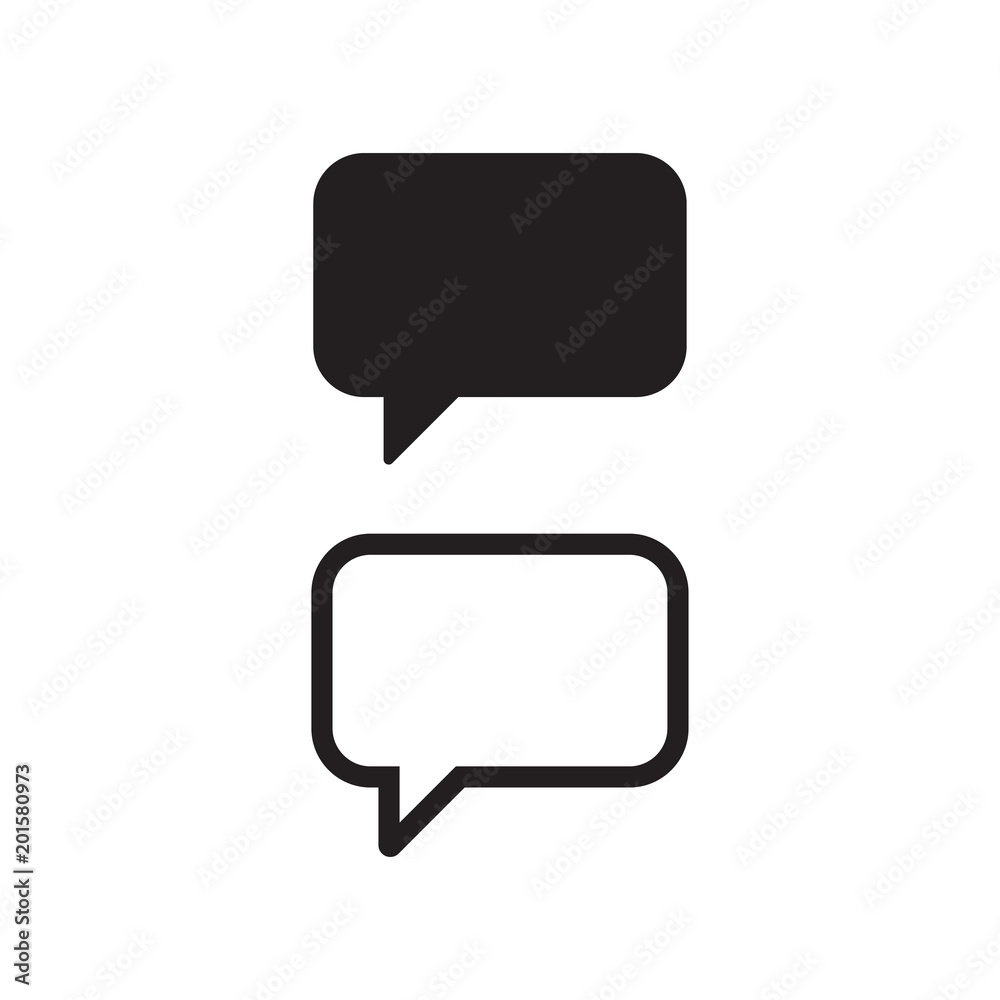 Fototapeta premium Chat bubble vector icon