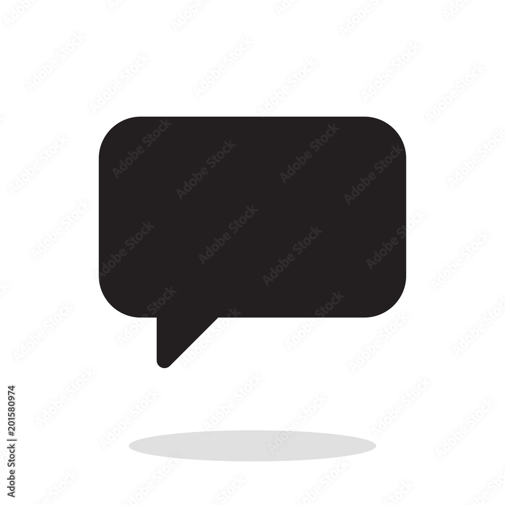 Chat bubble vector icon Chat bubble vector icon