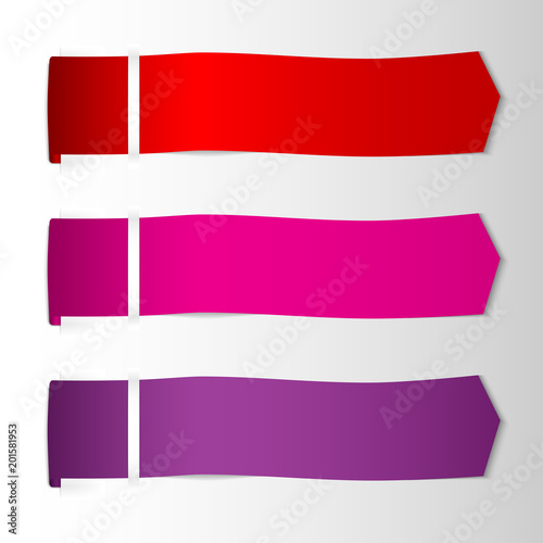Folding ribbon insert under paper