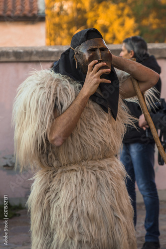 Ottana, Sardinia - Parade of traditional masks of Sardinia at the Carnival 2018