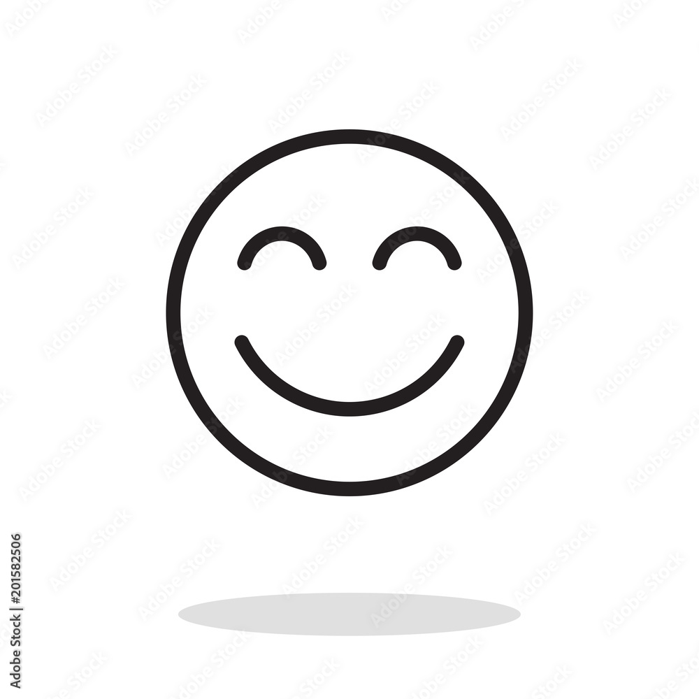 Smile vector icon, happy symbol Smile vector icon, happy symbol