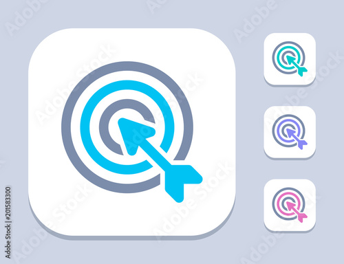 Target & Arrow - Bright Icons. A professional, pixel-perfect icon