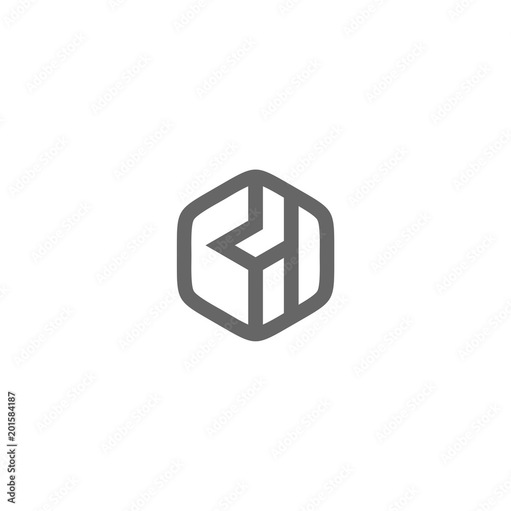 logo hexagon abstract