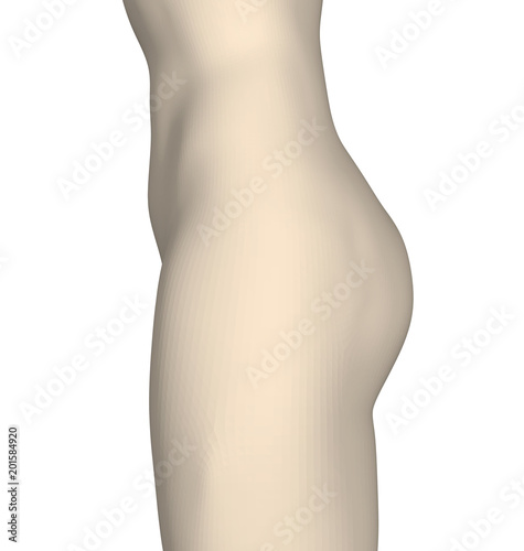 Slender waist of the girl