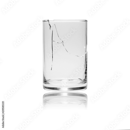 Wallpaper Mural Broken glass isolated on white background with clipping path Torontodigital.ca