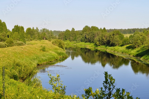 Fototapeta Naklejka Na Ścianę i Meble -  Samgena river in the Vologda region