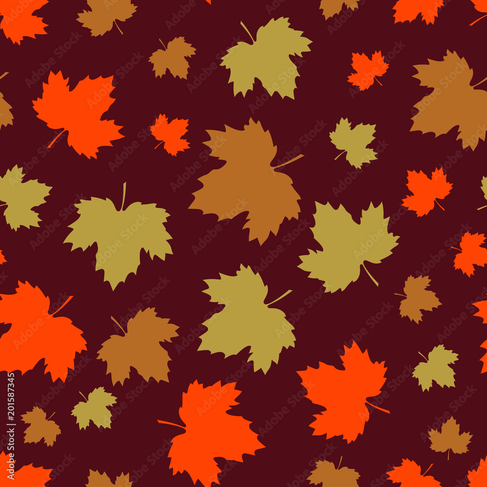 seamless pattern with maple leaves seamless pattern with maple leaves