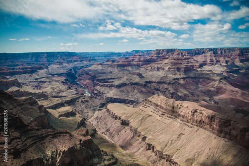 Sheer slopes of the canyon under the sun's rays © Андрей Атрощенко