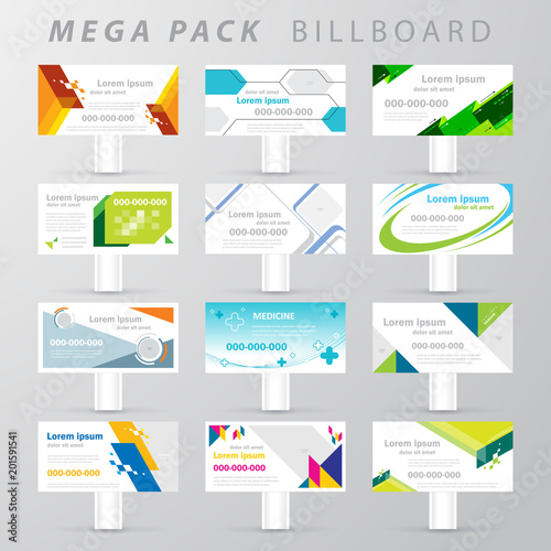 Mega pack Billboard design template set