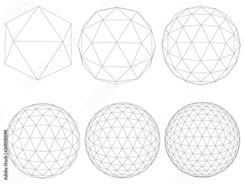 Set with spheres